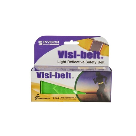 STOUT BY ENVISION Reflective High Visibility 2 W Belts, Green, Comes in a Pallet, PK1728 HVBF-028-C-PL